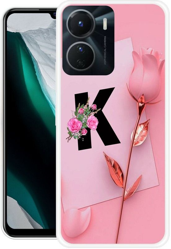 KLC Back Cover for Vivo Y16  (Pink, Black, Grip Case, Silicon)