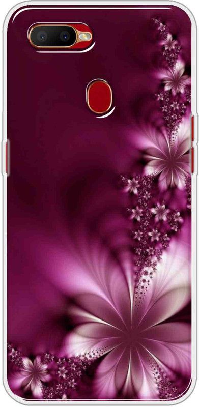 RM Style Back Cover for Oppo A5S  (Pink, Purple, Silicon)
