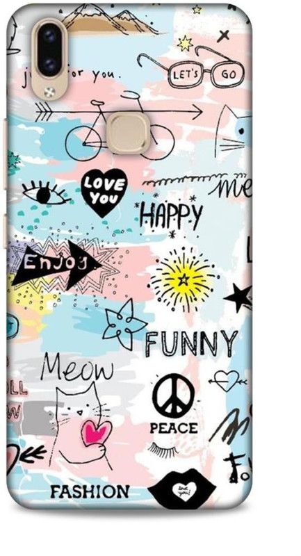 Trinetra Back Cover for Vivo V9 / V9 Pro  (Multicolor, Hard Case, Pack of: 1)