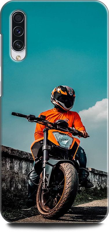 Afterglow Back Cover for SAMSUNG Galaxy A70s DUKE, KTM, BIKE, RACER, DUCK LOVE, BIKER  (Multicolor, Shock Proof)