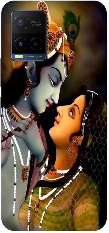 Bluvver Back Cover for Vivo Y21,V2111, Printed Love Radh Krishna Back Cover  (Multicolor, Hard Case, Pack of: 1)
