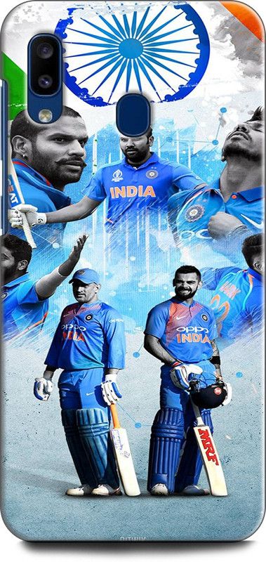 Afterglow Back Cover for SAMSUNG Galaxy A30 VIRAT KHOLI, SPORTS, CRICKET, MS DHONI, HITMAN, KL RAHUL  (Multicolor, Shock Proof, Pack of: 1)