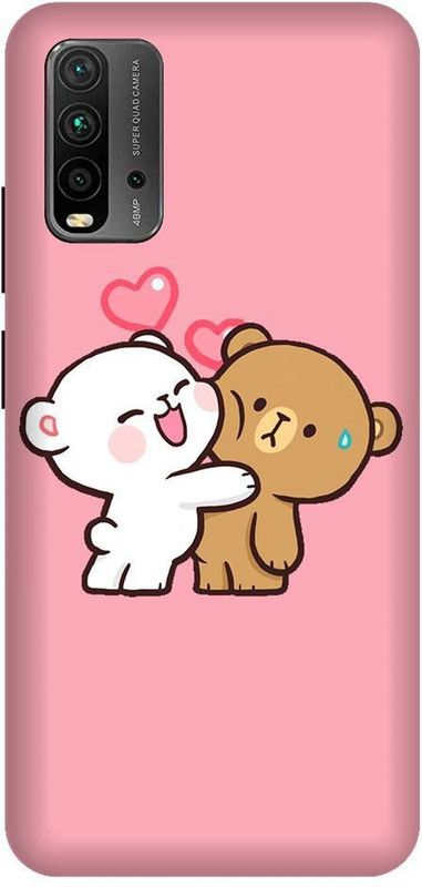 URCHIN Back Cover for Redmi 9 Power teddy bear, love, cute, I love you, cute teddy, miss you  (Multicolor, Shock Proof, Pack of: 1)