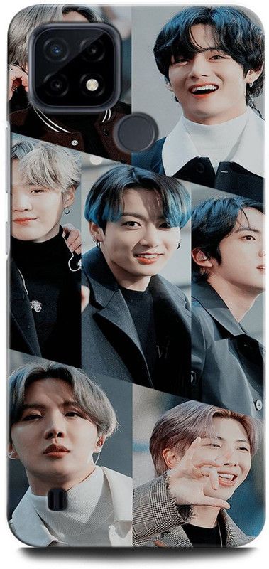 ORBIQE Back Cover for Realme C25Y RMX3265 BTS, V, JUNGBOOK, JIMIN, JIN, BTS ARMY, SINGER, BOY BAND  (Multicolor, Hard Case, Pack of: 1)