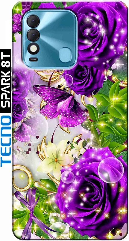 Burdak Back Cover for Tecno Spark 8T 2786  (Multicolor, Matte Finish, Silicon, Pack of: 1)
