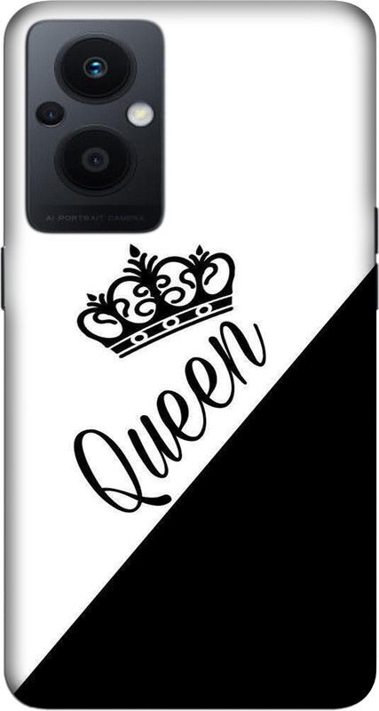 CROKIAN Back Cover for OPPO F21 Pro 5G Queen Back Cover  (White, Hard Case)