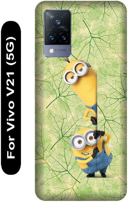 SSMORYA Back Cover for Vivo V21 5G, Minions Printed  (Multicolor, Hard Case, Pack of: 1)