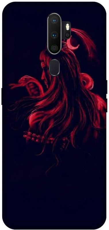 SSMORYA Back Cover for OPPO A9 2020  (Black, Red, Hard Case, Pack of: 1)