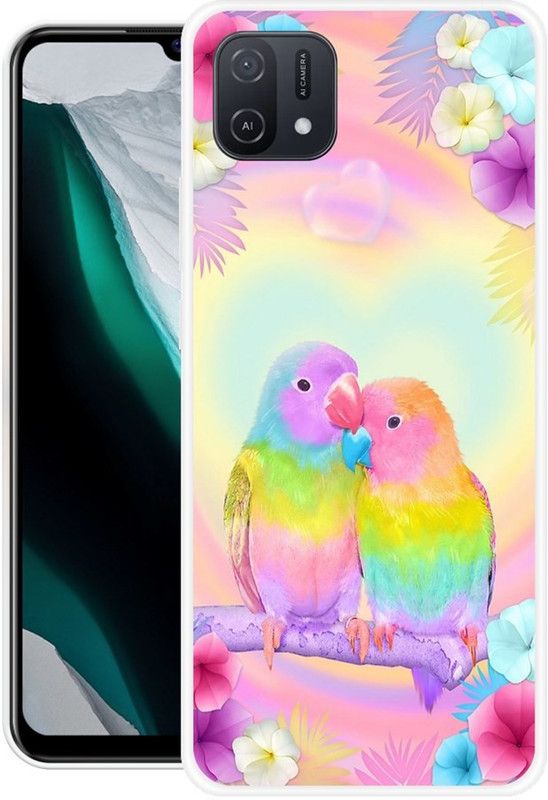 FITCART Back Cover for Oppo A16E  (Multicolor, Grip Case, Silicon)