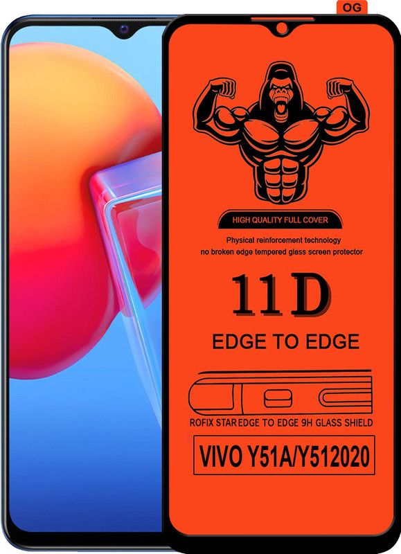 HQ Protection Edge To Edge Tempered Glass for VIVO Y51 2020  (Pack of 1)