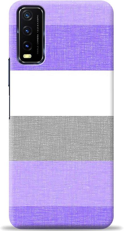 Crafter Back Cover for Vivo Y20G  (Purple, Shock Proof, Pack of: 1)