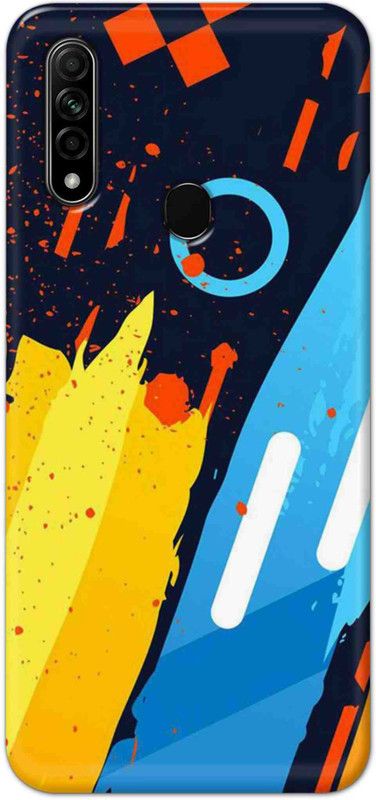 NDCOM Back Cover for OPPO A31 Abstrac Pattern Printed  (Multicolor, Hard Case, Pack of: 1)