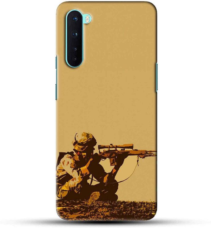 NDCOM Back Cover for OnePlus Nord Military Soldier Printed  (Multicolor, Hard Case, Pack of: 1)