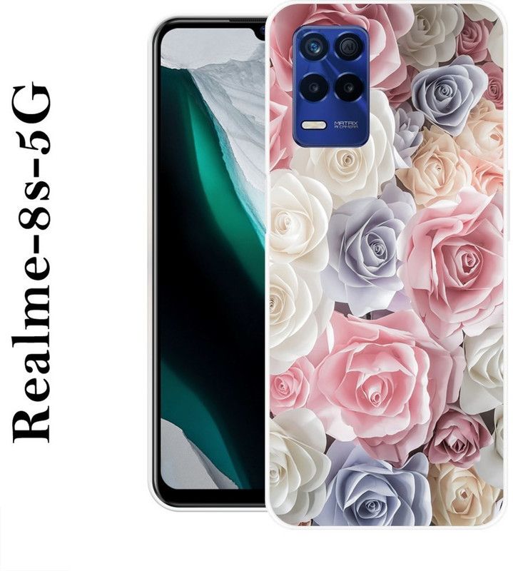 REALKING Back Cover for Realme 8s 5G  (Multicolor, Silicon)