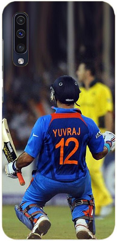 NDCOM Back Cover for Samsung Galaxy A50s Yuvraj Sing Sixer King Printed  (Multicolor, Hard Case, Pack of: 1)