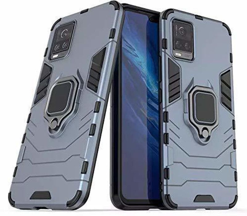 MCNA MOBILE CASE N ACCESSORIES Back Cover for Vivo V20  (Blue, Rugged Armor)