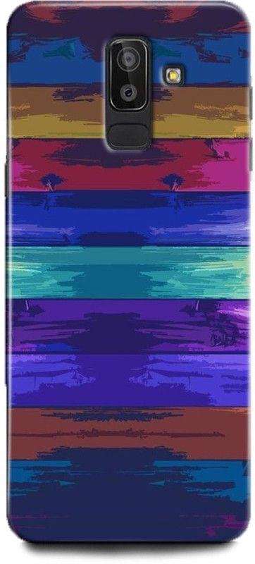 INDICRAFT Back Cover for Samsung Galaxy J8 WALL, WOODEN, BRICK, ABSTRACT, COLORFUL  (Multicolor, Hard Case)