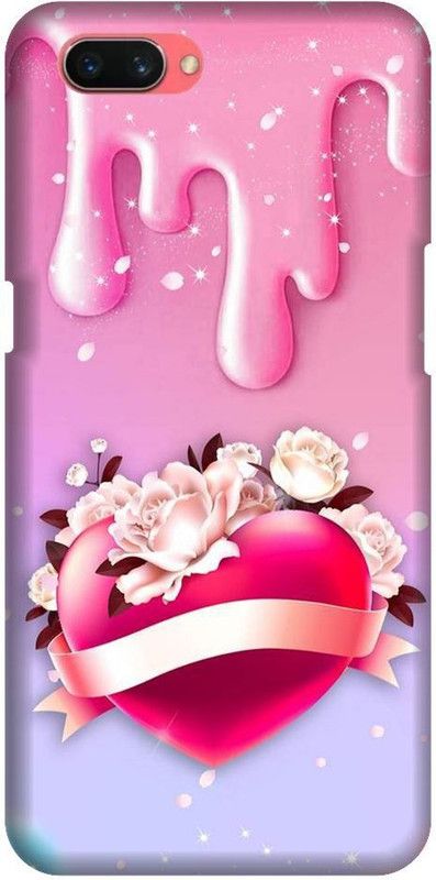 URCHIN Back Cover for Realme C1 Heart, Love, Cute, Glitters, Love you  (Multicolor, Shock Proof, Pack of: 1)