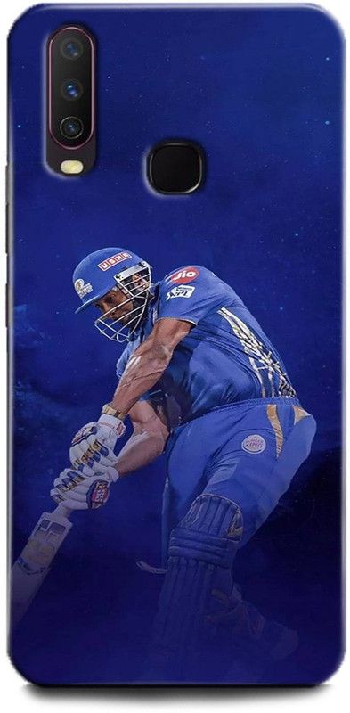Afterglow Back Cover for Vivo U10 cricket, ipl, ipl logo, mi logo, mumbai indians, pollard  (Multicolor, Dual Protection, Pack of: 1)