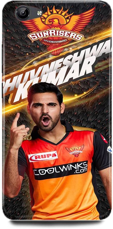 FRONK Back Cover for vivo Y55S, Y55L, 1610, BHUVNESHWAR, KUMAR, INDIAN, PLAYER  (Orange, Hard Case, Pack of: 1)