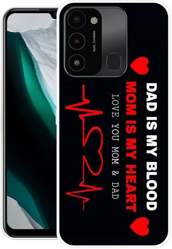 SHIVAANSHI Back Cover for Tecno Spark Go 2022  (Black, Red, Grip Case, Silicon)