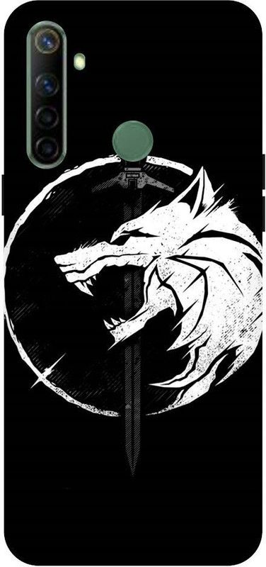 URCHIN Back Cover for Realme5i Wolf, Wolf Moon, Moon, Animal, Dark  (Multicolor, Shock Proof, Pack of: 1)