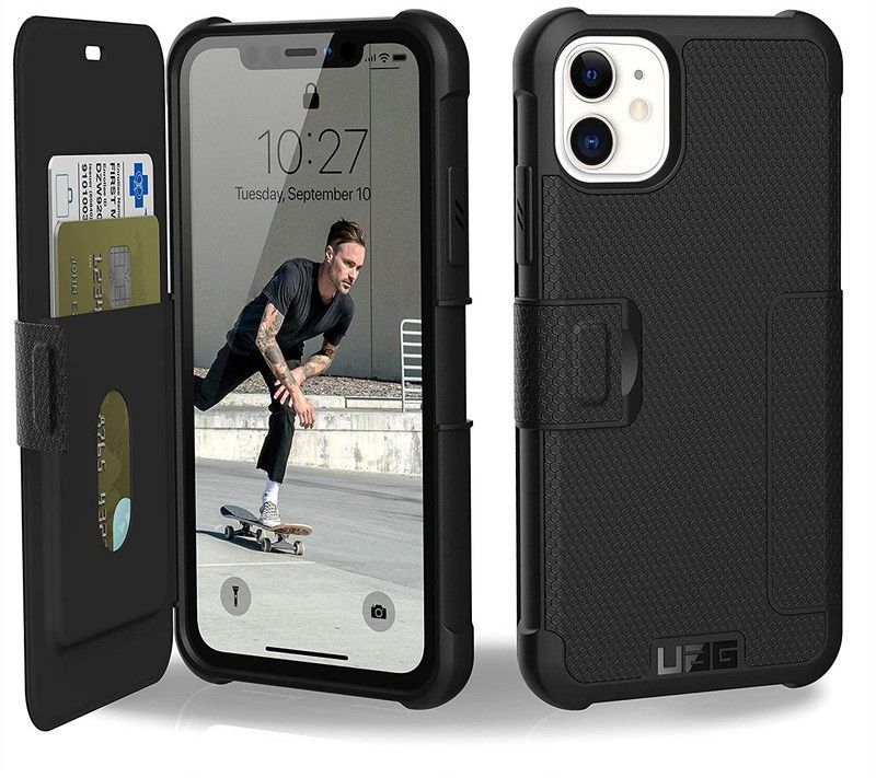 HITFIT Flip Cover for Apple iPhone 11 (6.1 Inch)  (Black, Dual Protection, Pack of: 1)