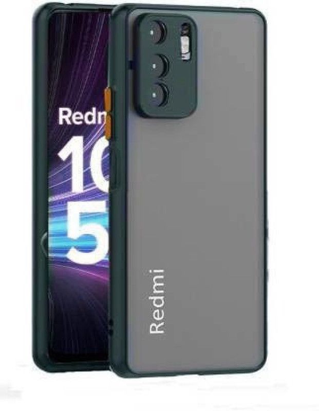 ASMANTIC Back Cover for Mi Redmi Note 10t 5G  (Green, Pack of: 1)