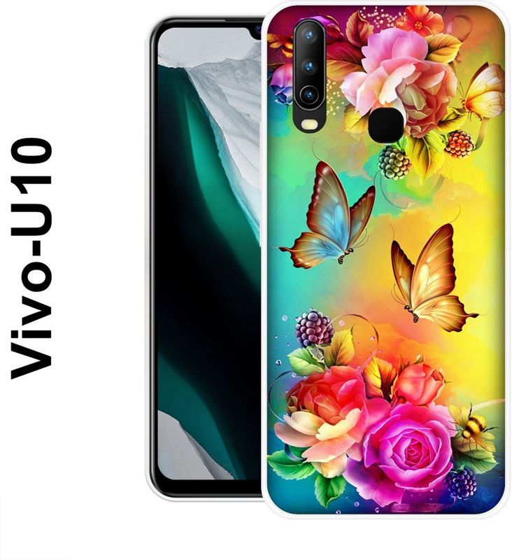 redfly Back Cover for Vivo U10  (Multicolor, Silicon)