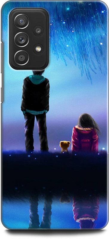 Afterglow Back Cover for SAMSUNG Galaxy A52  (Blue, Shock Proof, Pack of: 1)