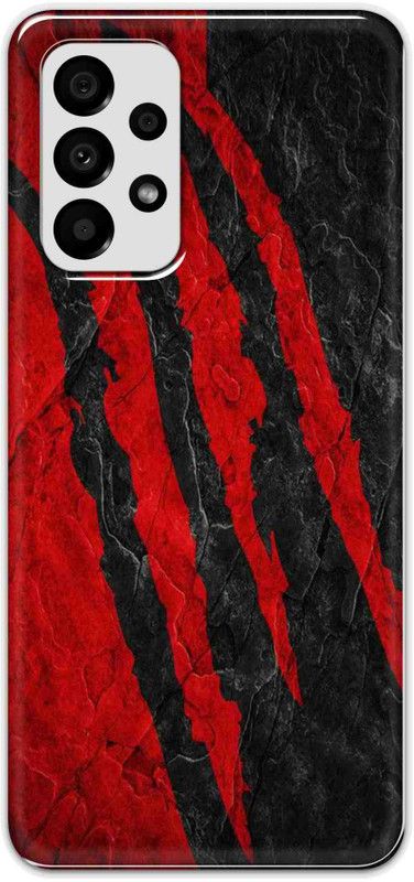 NDCOM Back Cover for Samsung Galaxy A73 5G Red Printed  (Multicolor, Hard Case, Pack of: 1)