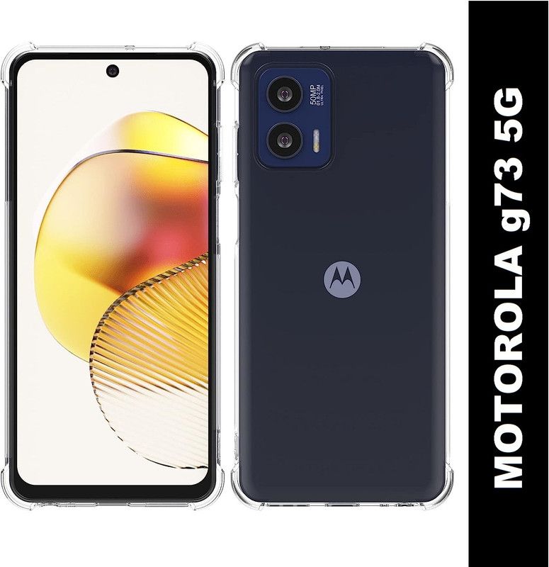 BRENZZ Back Cover for Moto G73 5G, Motorola Moto G73 5G, (BM)  (Transparent, Shock Proof, Silicon, Pack of: 1)
