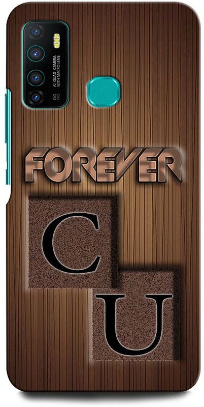 INTELLIZE Back Cover for Infinix Hot 9 CU, C LOVE U, U LOVE C, C LETTER, U LETTER, CU NAME  (Multicolor, Hard Case, Pack of: 1)