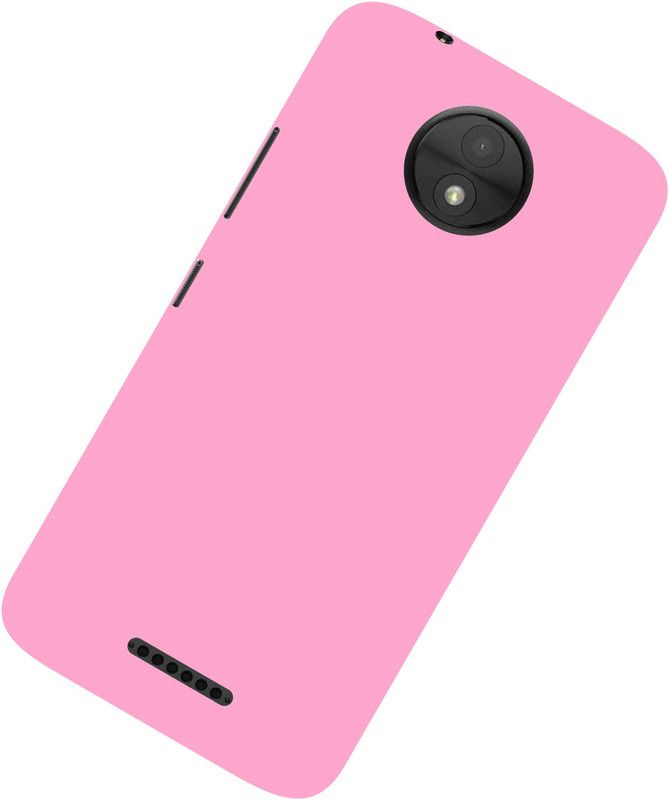 Case Designer Back Cover for Motorola Moto C Plus Ultra Slim Lightweight Hard Premium Matte Finish Original  (Pink, Grip Case, Pack of: 1)