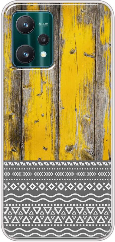 Oye Stuff Back Cover for Realme 9 Pro 5G  (Yellow, Grey, Silicon, Pack of: 1)