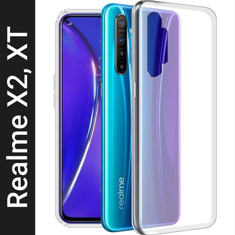 Flipkart SmartBuy Back Cover for Realme XT, Realme X2  (Transparent, Flexible, Silicon, Pack of: 1)
