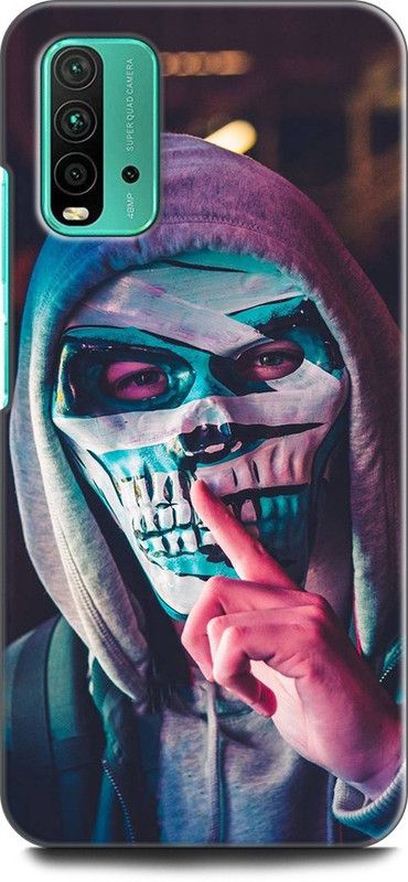 INDICRAFT Back Cover for REDMI 9 Power MASK MAN, ANIME, SKULL, DARK, HORROR  (Multicolor, Dual Protection, Pack of: 1)