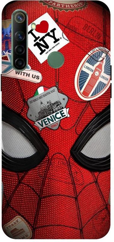 URCHIN Back Cover for Realme5 Spiderman, Ultimate spiderman, Spiderman logo,  (Multicolor, Shock Proof, Pack of: 1)