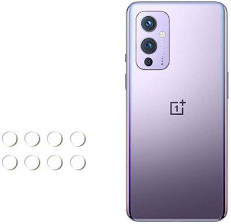 lazzy in hub Back Camera Lens Glass Protector for ONEPLUS 9  (Pack of: 8)