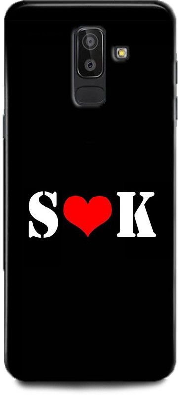 Afterglow Back Cover for SAMSUNG Galaxy J8 S K, S LOVES K, NAME, LETTER, ALPHABET, SK LOVE, HART  (Multicolor, Shock Proof, Pack of: 1)