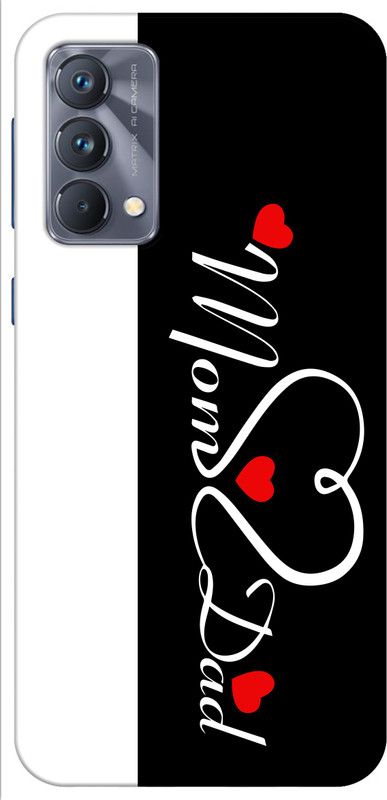 NOWADAYS Back Cover for realme GT Master Edition Back Cover  (Black, White, Grip Case, Silicon, Pack of: 1)