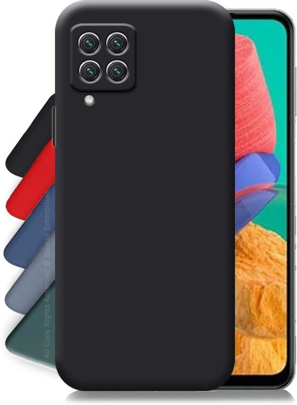 Winble Back Cover for Samsung Galaxy F12  (Black, Camera Bump Protector, Silicon, Pack of: 1)