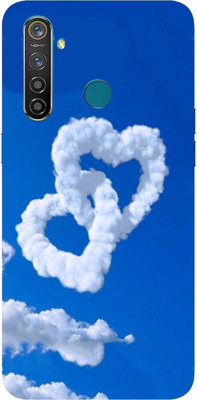 METOO Back Cover for Oppo Realme 5, Love , Heart Design Printed Back Cover Print : 129  (Multicolor, Dual Protection, Silicon, Pack of: 1)