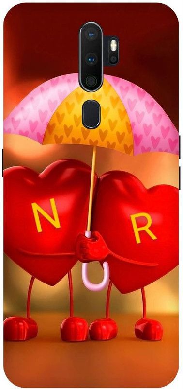 Thecoverking Back Cover for Oppo A5 2020 (N,R letter,N,R alphabet,N,R word, N,R name, cases cover  (Multicolor, Waterproof, Pack of: 1)
