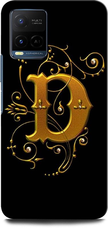 INTELLIZE Back Cover for Vivo Y33T D, D LETTER, D ALPHABET, DESIGN  (Multicolor, Hard Case, Pack of: 1)