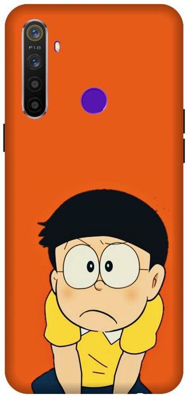 URCHIN Back Cover for Realme 5 pro Nobita, doraemon, cartoon, cute, funny  (Multicolor, Shock Proof, Pack of: 1)
