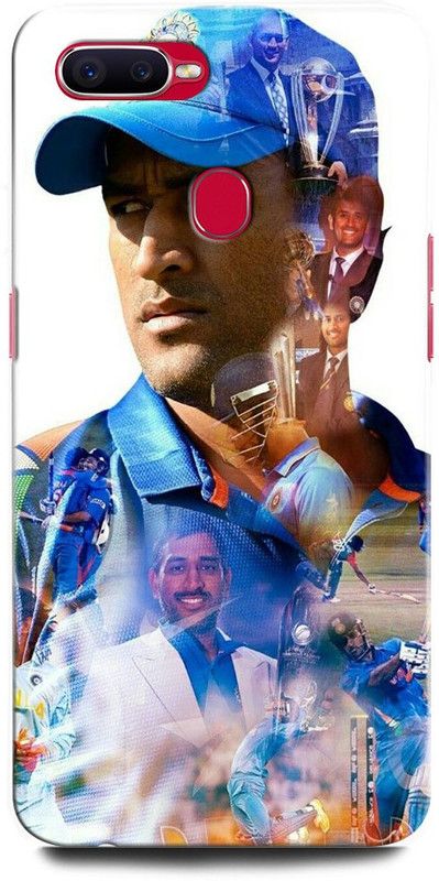 INTELLIZE Back Cover for OPPO F9 CPH1881 MS DHONI 7, MAHENDRA SINGH DHONI, DHONI, CRICKET, JERSEY  (Multicolor, Hard Case)
