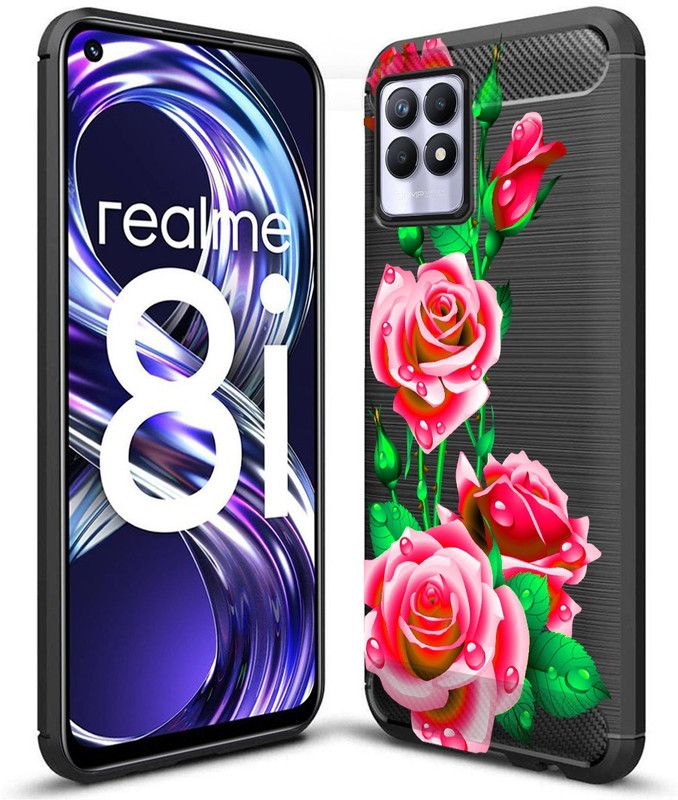 Nainz Back Cover for Realme 8i  (Multicolor, Rugged Armor, Pack of: 1)