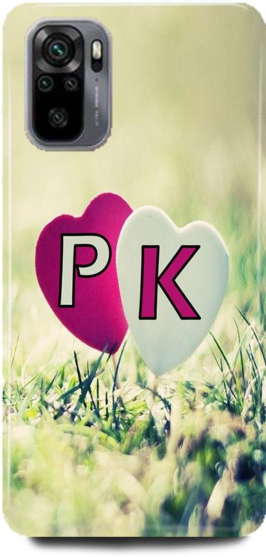 Ignite Back Cover for REDMI Note 10, P LOVES K NAME,P NAME, K LETTER, ALPHABET,P LOVE K NAME  (Multicolor, Hard Case, Pack of: 1)