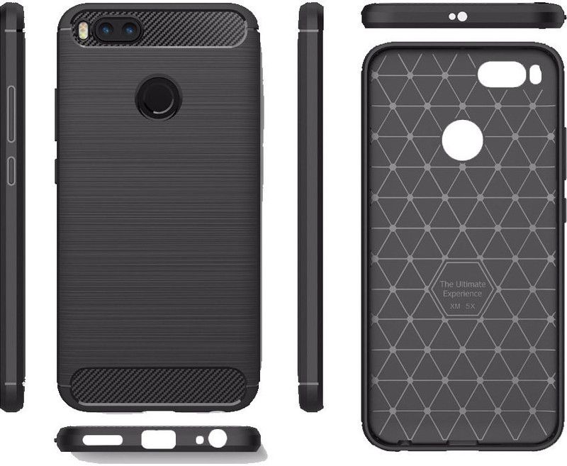 CASE CREATION Back Cover for Mi A1  (Black, Dual Protection, Pack of: 1)